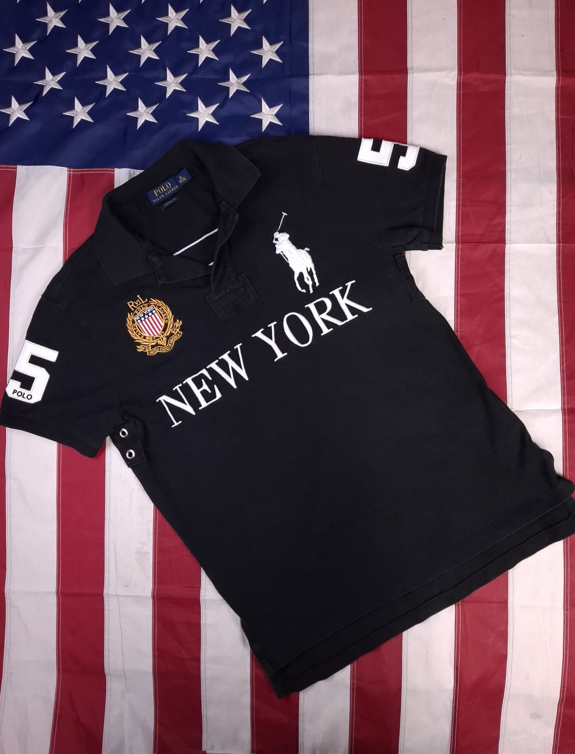 오리지날 폴로 랄프로렌 뉴욕 치프키프 빅포니 카라 반팔티셔츠 상품이미지1