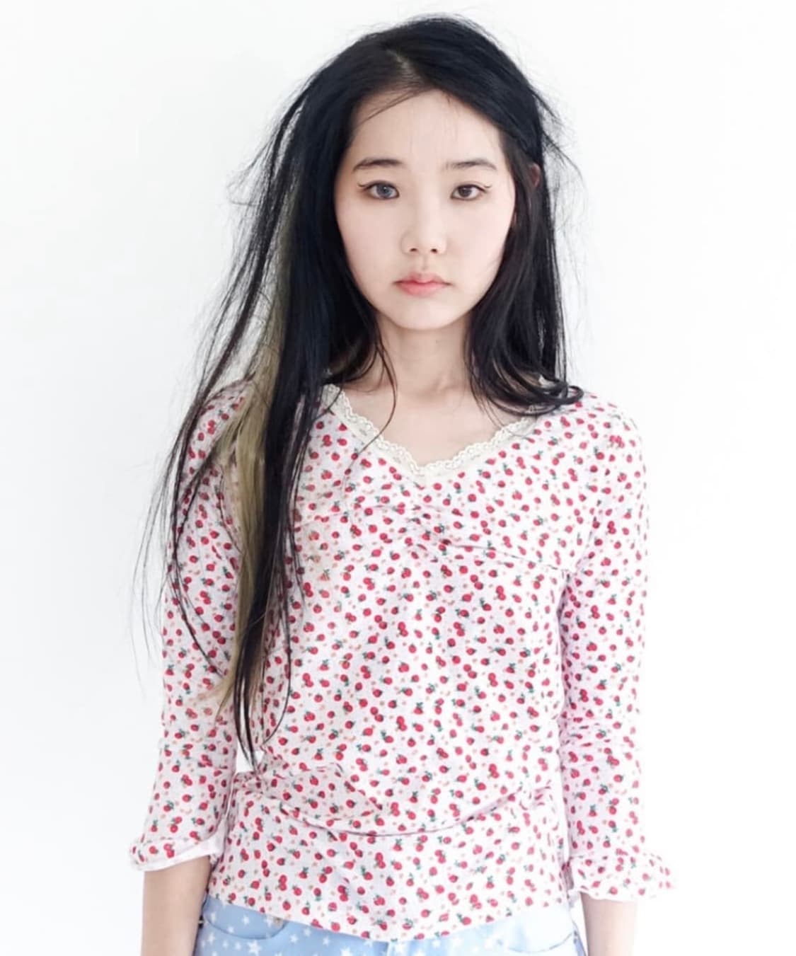 샵페어리 스트로베리 레이스탑 아이보리 상품이미지1