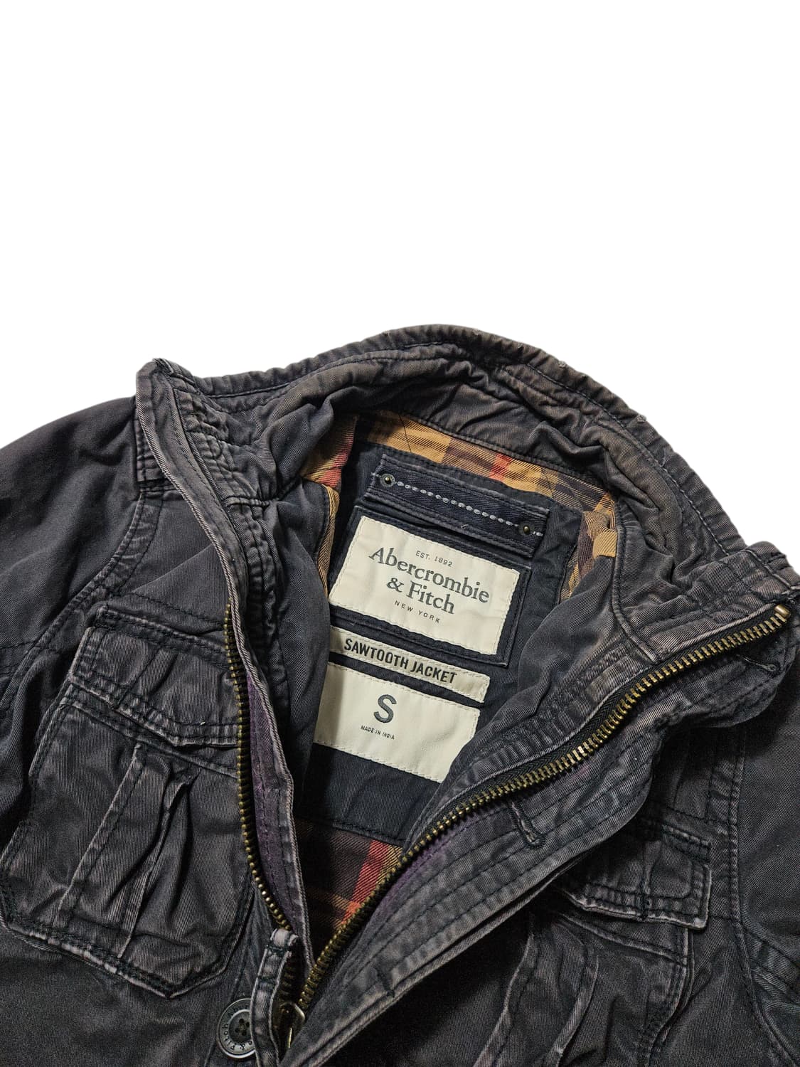 아베크롬비 밀리터리 하드페이딩 자켓 S 상품이미지4