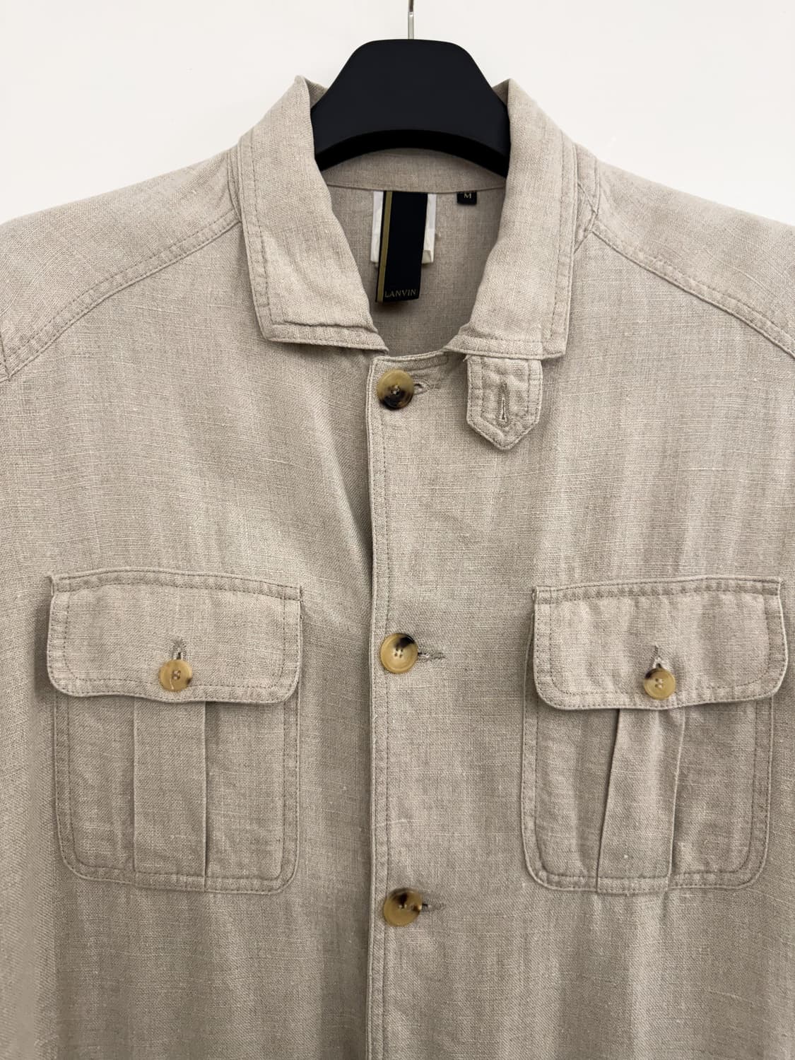 Lanvin 100% Linen Safari Field Jacket 상품이미지4