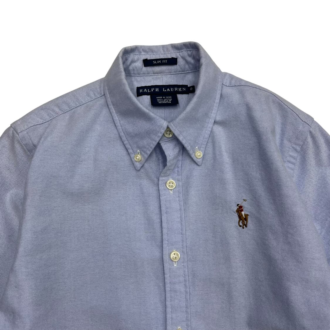 폴로 랄프로렌 딱붙핏 옥스포드 베이비블루 셔츠 0 상품이미지4