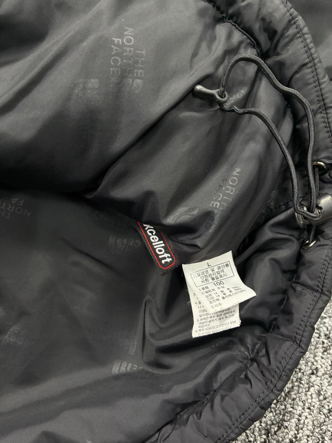 노스페이스 블랙 경량 점퍼 L 상품이미지7