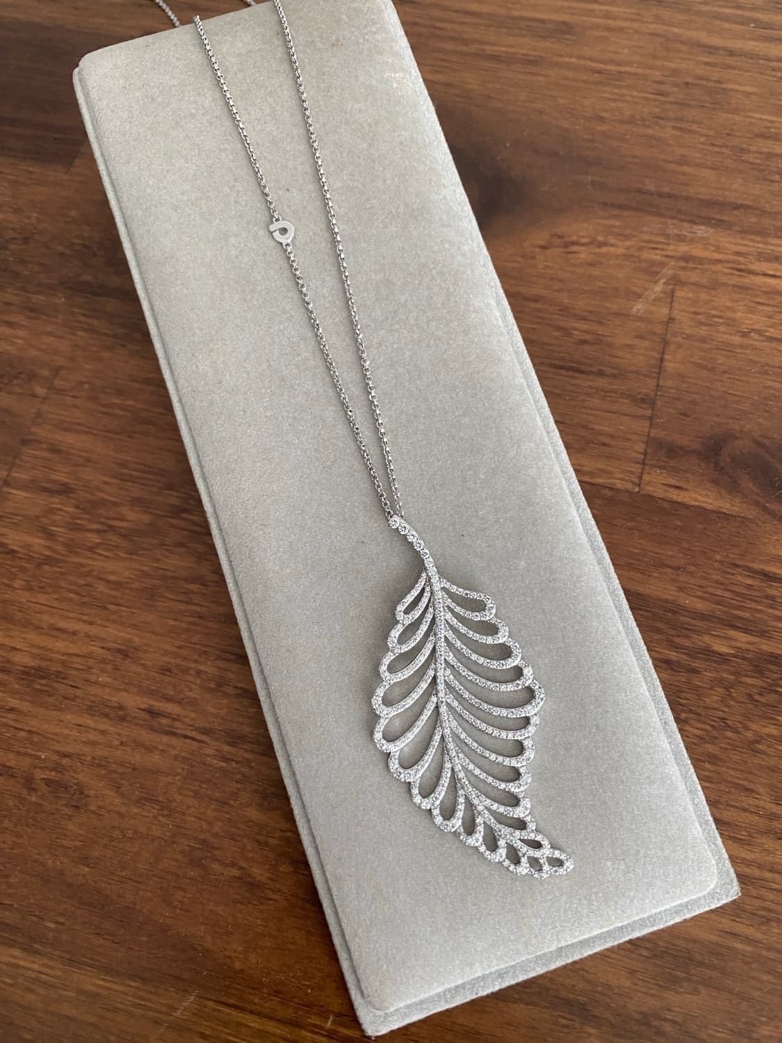 나뭇잎 모티브 실버 펜던트 목걸이(925) 상품이미지1