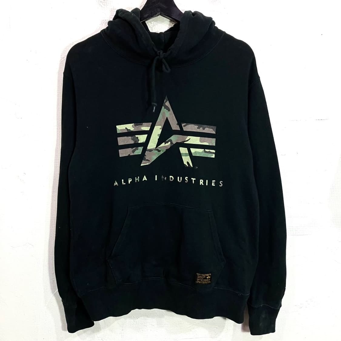 알파인더스트리 빅로고 후드티 상품이미지2