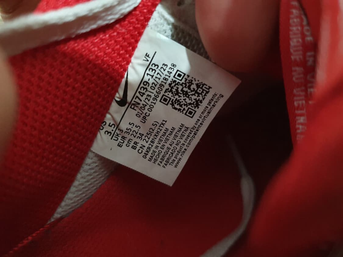 NIKE 에어포스 유니버시티 레드 (225MM) 상품이미지8