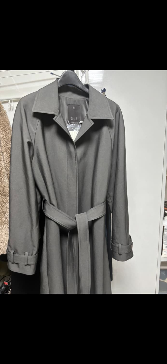 시에 sie 아렌 벨티드 트렌치코트 애쉬차콜 맥시 상품이미지2