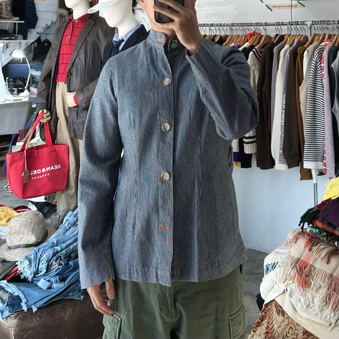 (착용컷) UTILITY 히코리 워크 자켓 (남성용 95-98) 상품이미지4