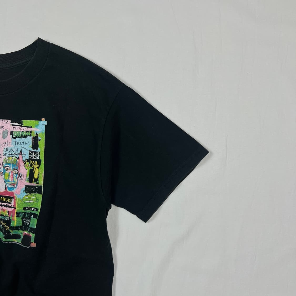 2000년도 장미쉘바스키아 basquiat 아트 그래픽 반팔티 상품이미지5