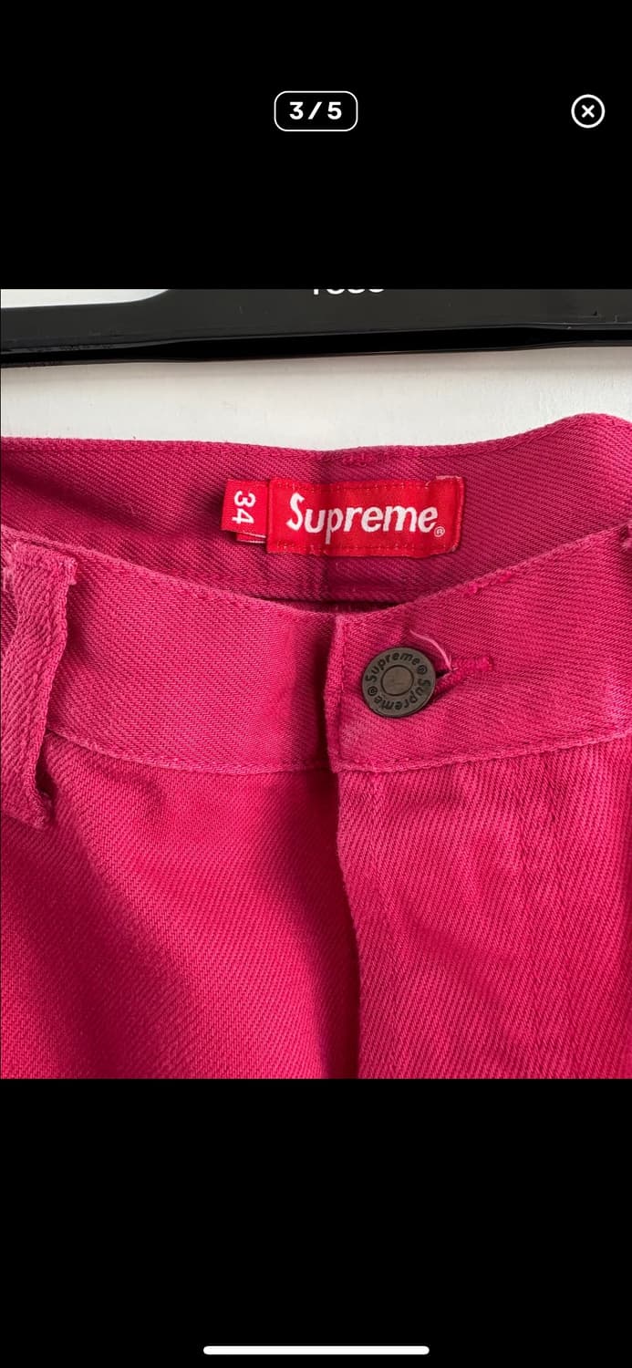 슈프림스타로고 핑크팬츠 상품이미지3