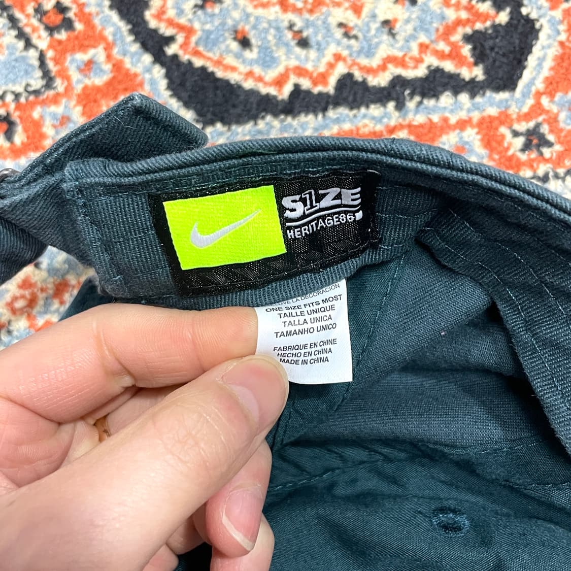 나이키 스펠로고 딥그린 볼캡 모자 FREE 상품이미지3