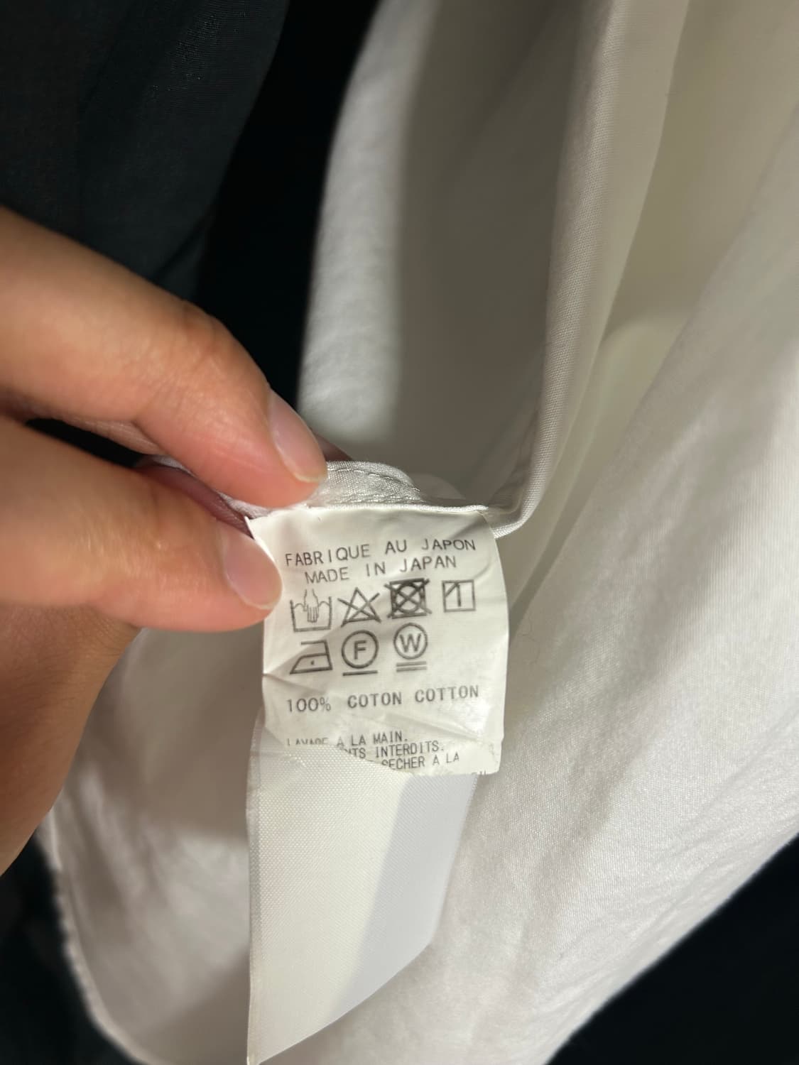 요지야마모토 뿌르옴므 백포인트 셔츠 상품이미지10