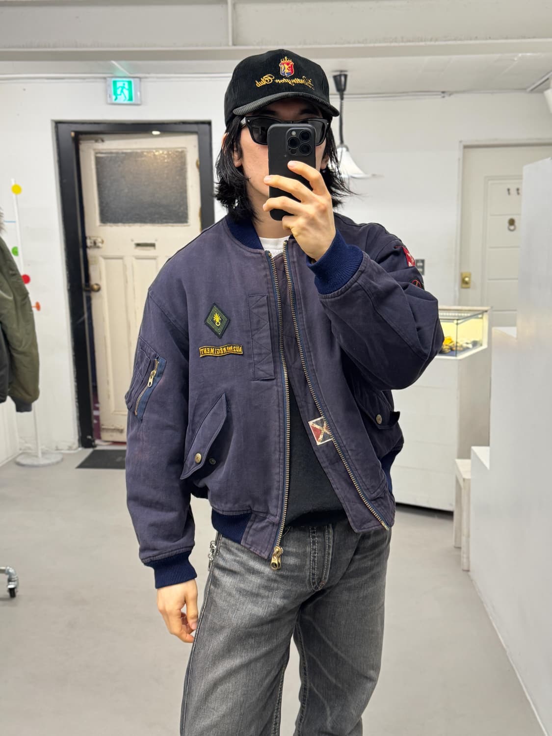  PEYTON PLACE 리버시블 블루종 상품이미지7