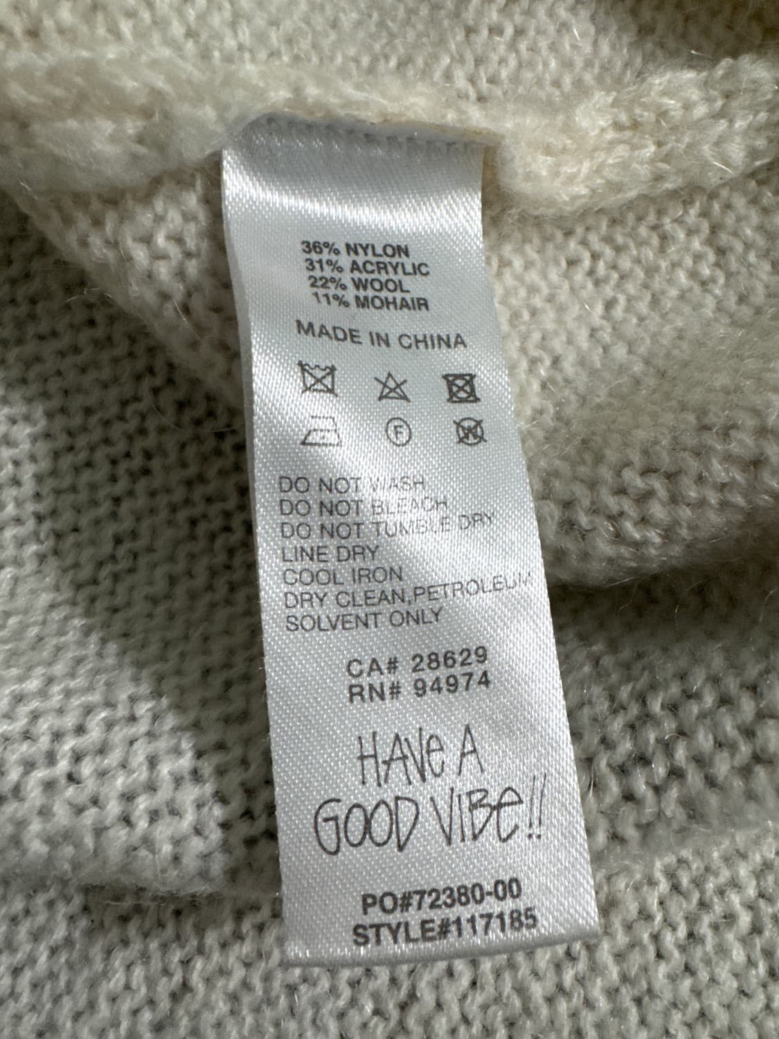 스투시 8볼 스프레이 스웨터 아이보리 상품이미지6