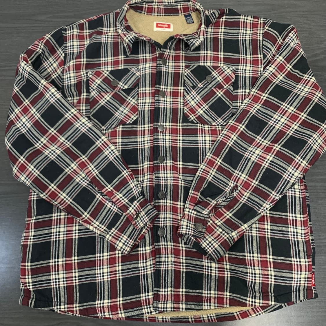 WRANGLER 랭글러 양털체크 셔츠 상품이미지1