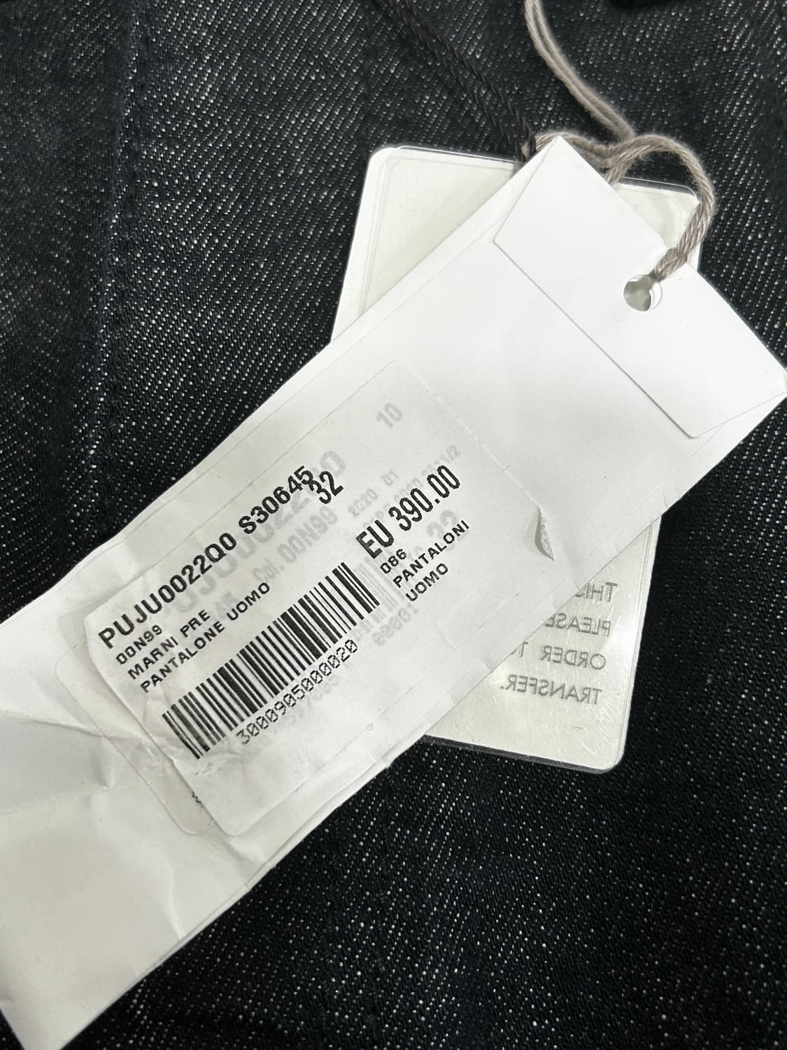 새상품 마르니 데님 코듀로이 팬츠 청바지 32인치 상품이미지9