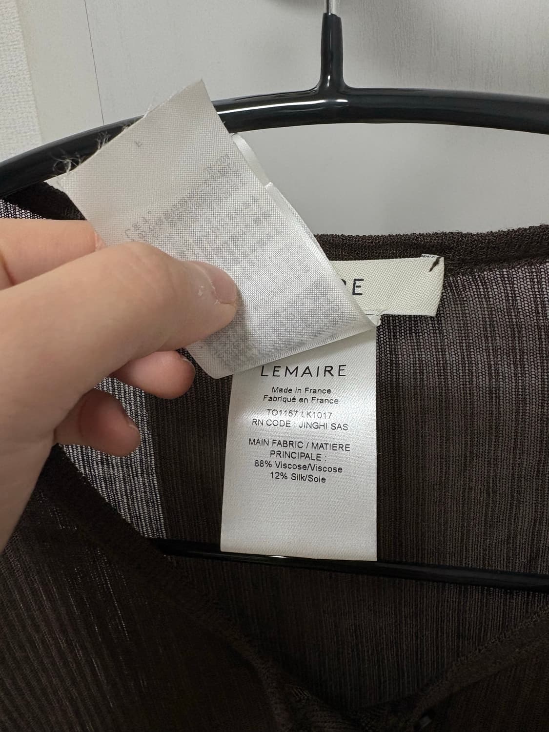 르메르 긴소매 골지 탑 Lemaire 상품이미지8