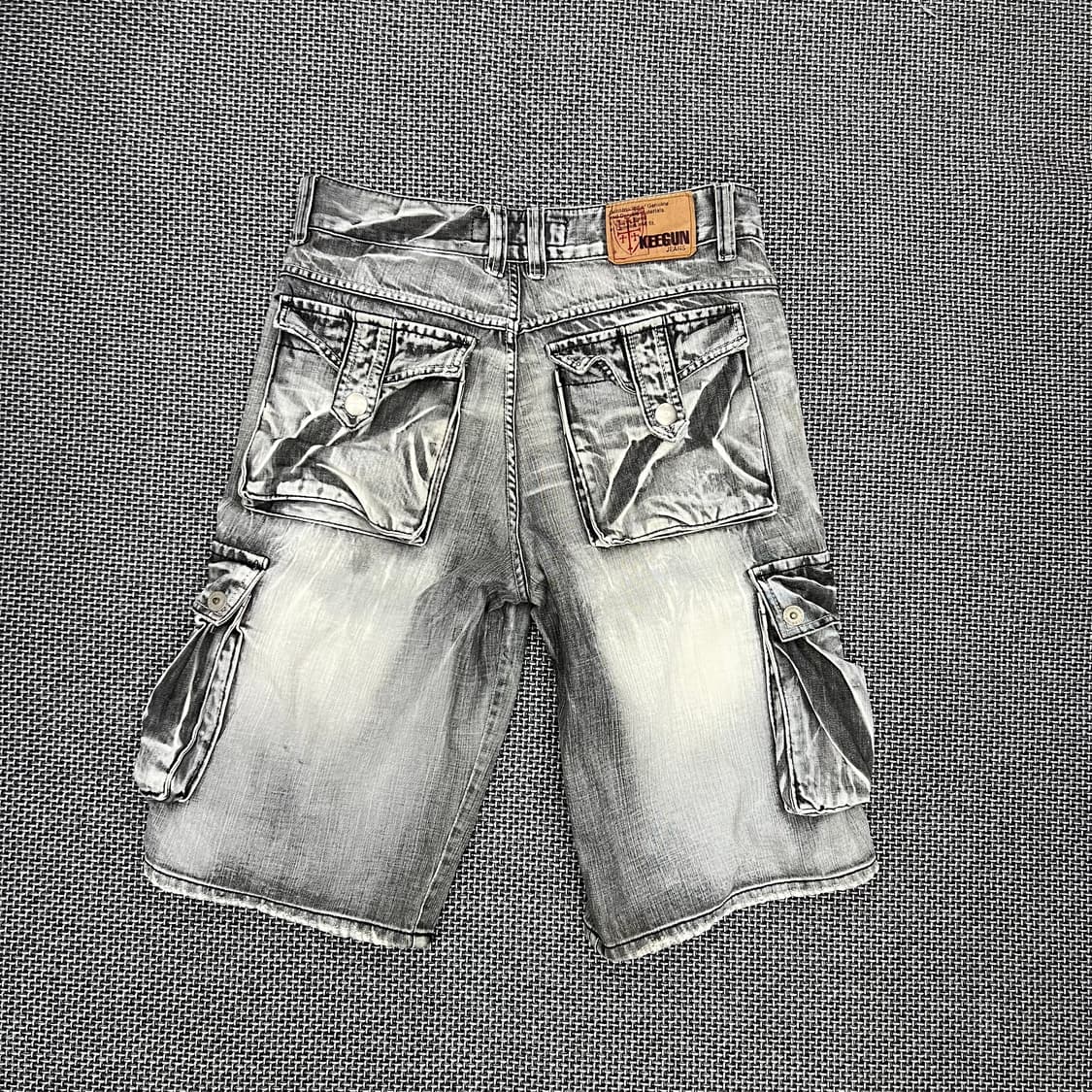 빈티지 워싱 그레이 데님 팬츠 상품이미지3