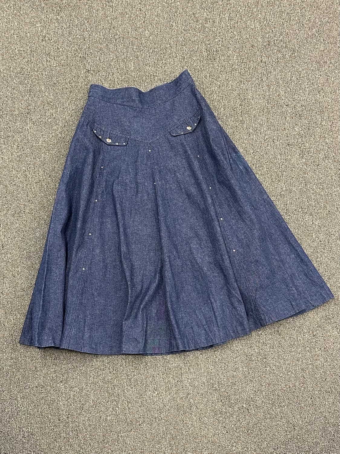 77)Japanese vintage 핀턱 플레어 스커트 상품이미지1