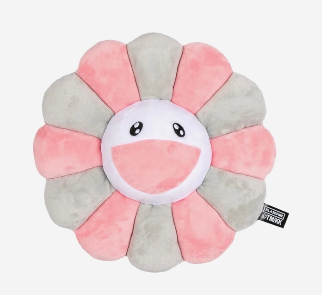 카이카이키키 블랙핑크 핑크 그레이 쿠션 30cm 상품이미지1