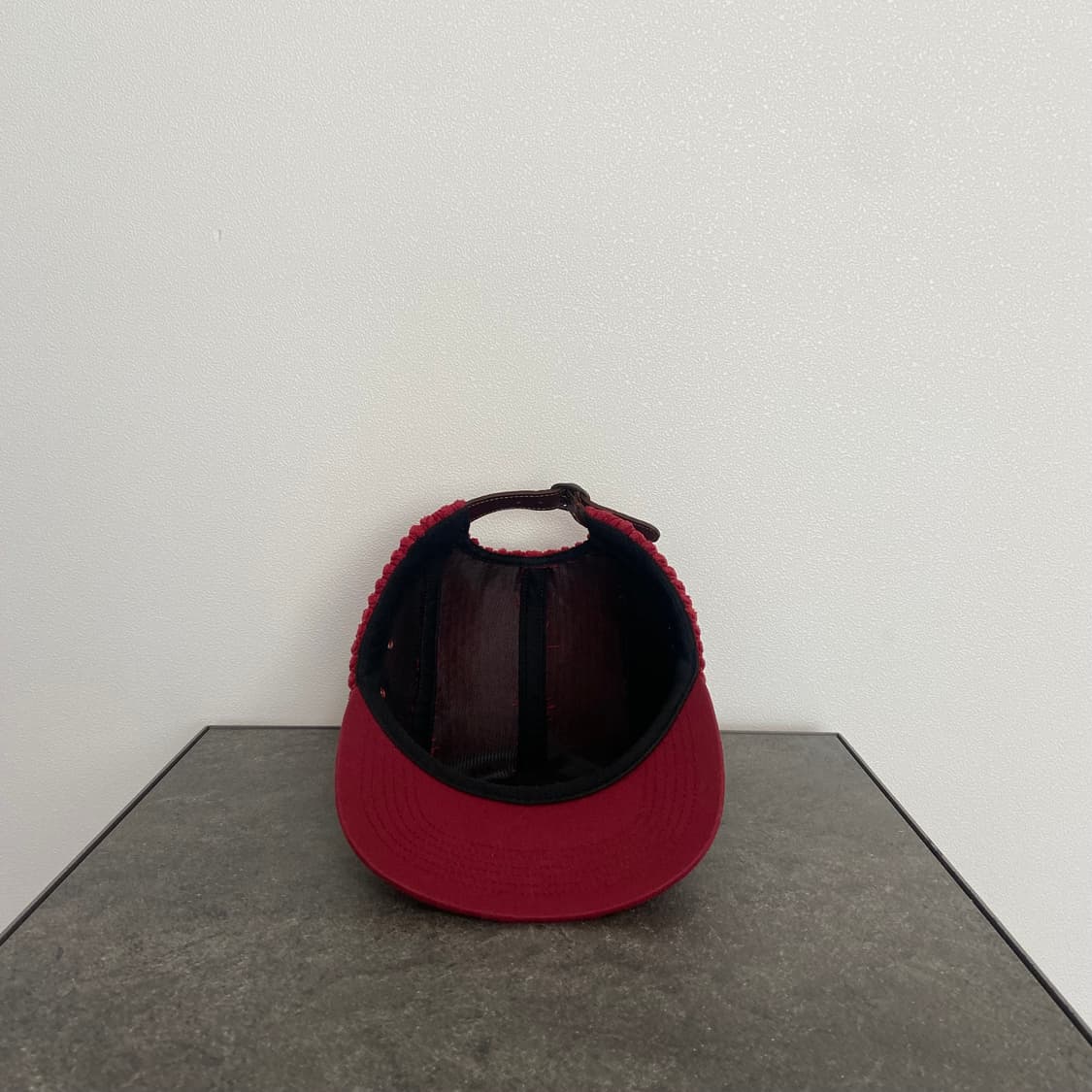 (OS) 슈프림 박스로고 캠프캡 모자 코듀로이 레드 상품이미지5