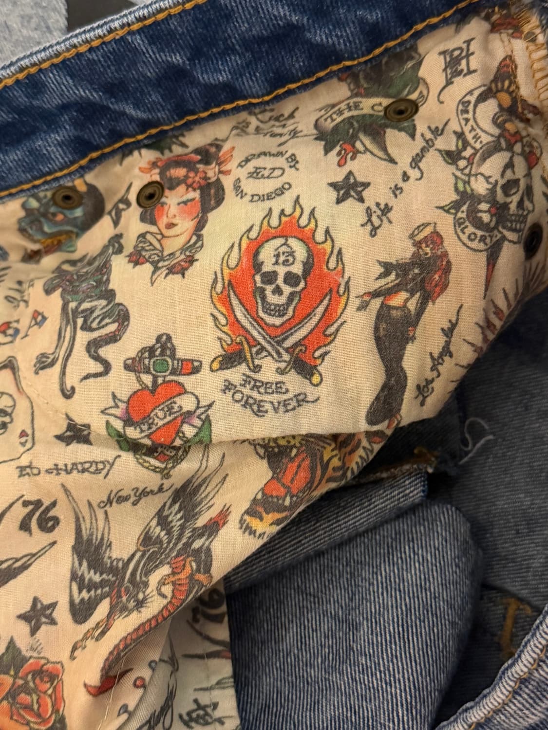 에드하디 ed hardy 데님 스커트 청치마 상품이미지7