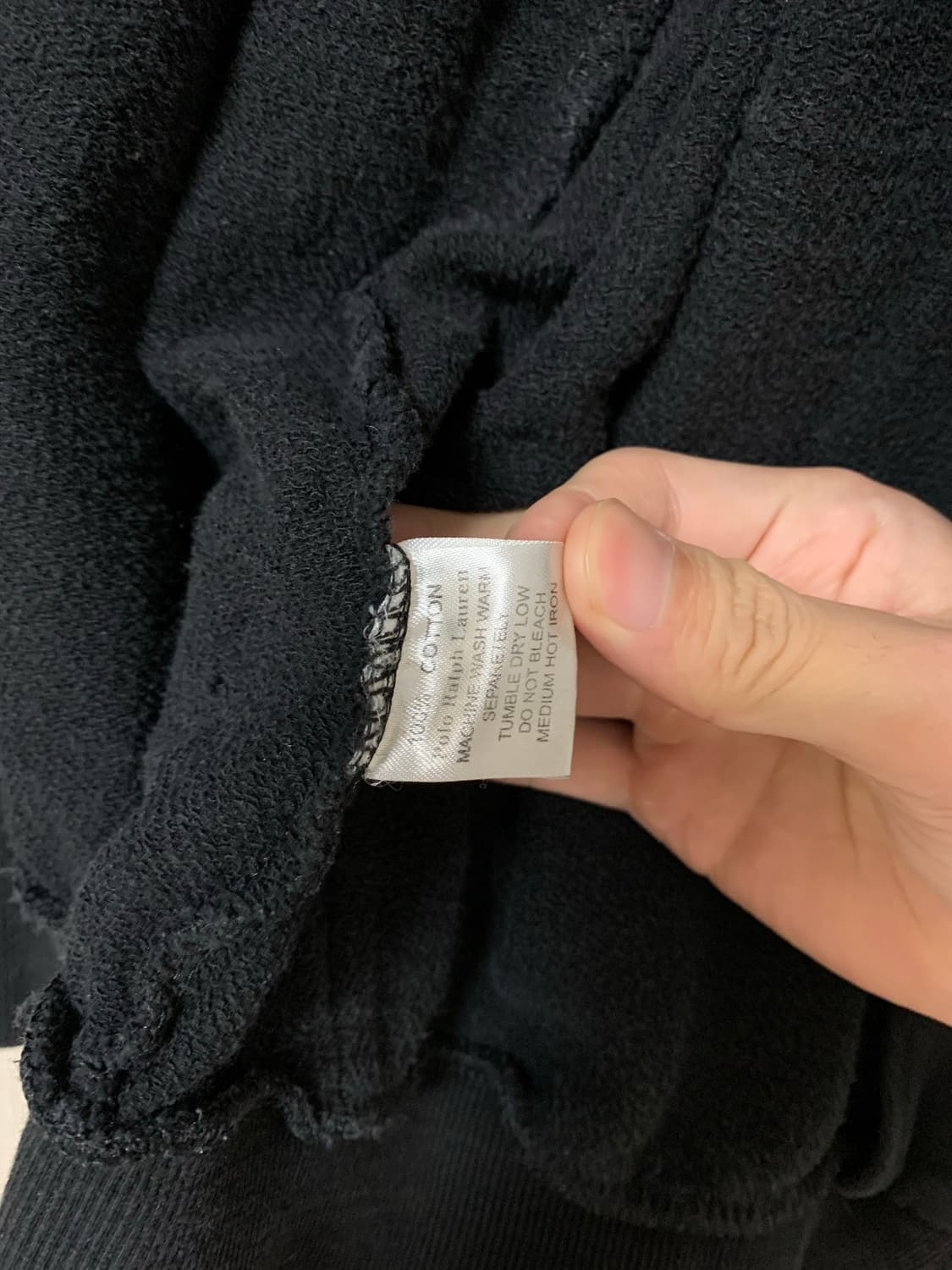 폴로 빅포니 후드집업 블랙 상품이미지4