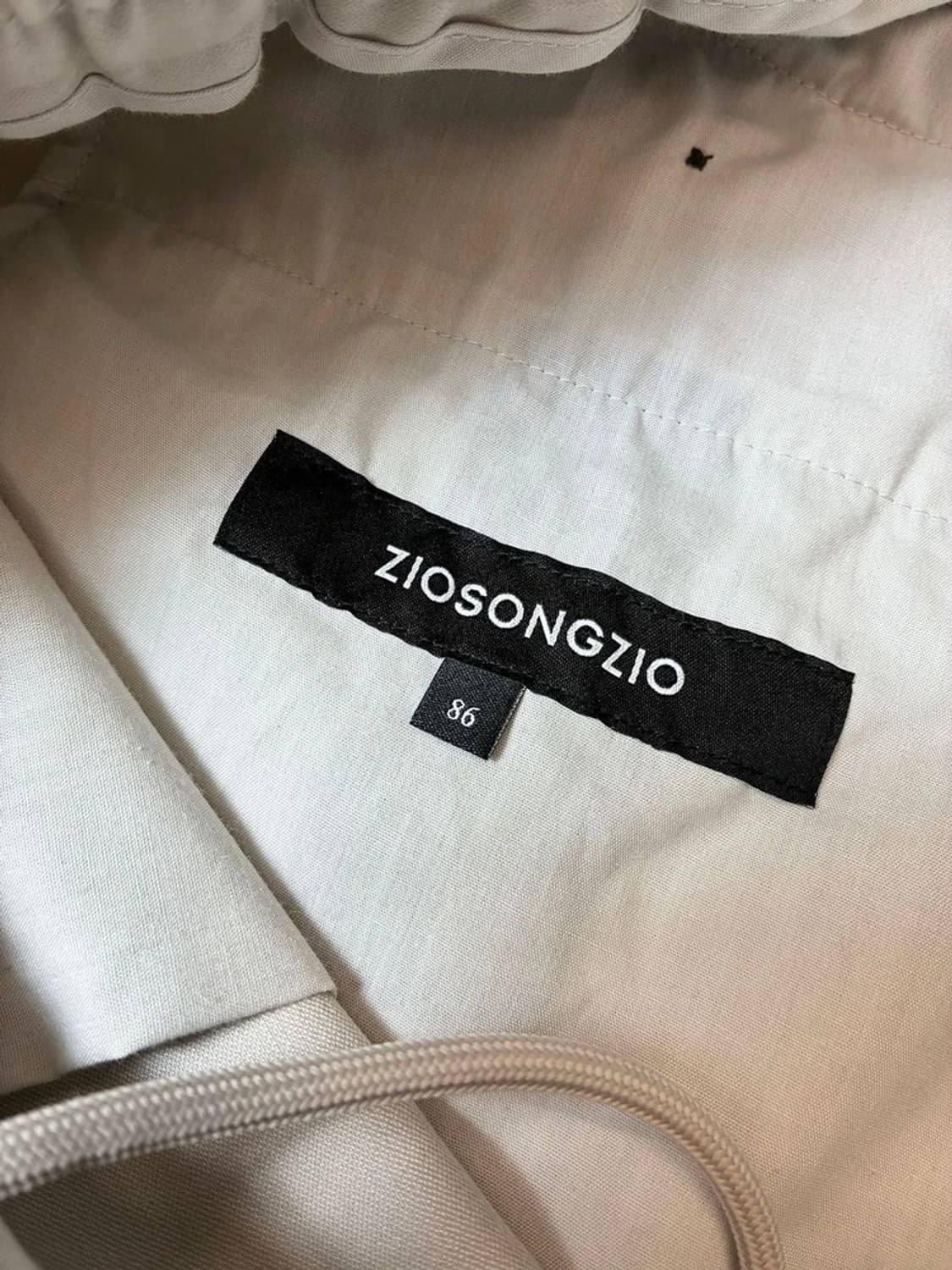 지오송지오 옴므 크롭 투턱 테이퍼드 핏 팬츠 PN7677 상품이미지7