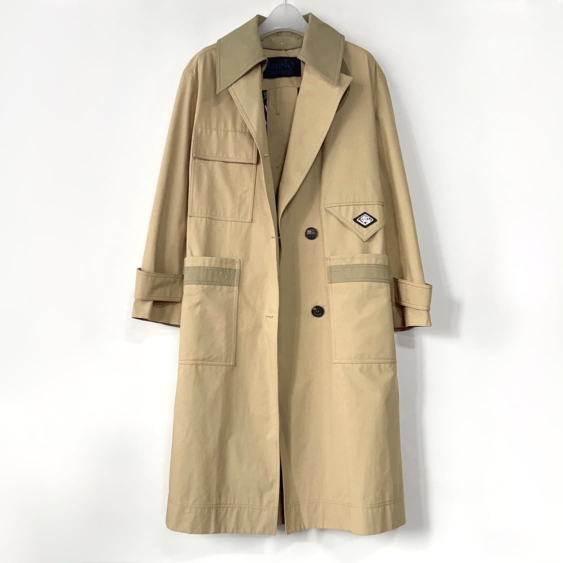 럭키슈에뜨 카라 디테처블 롱 트렌치코트 상품이미지3