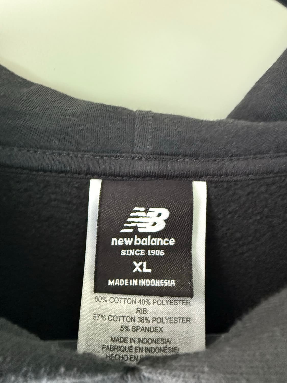뉴발란스 후드티 XL 블랙 상품이미지3
