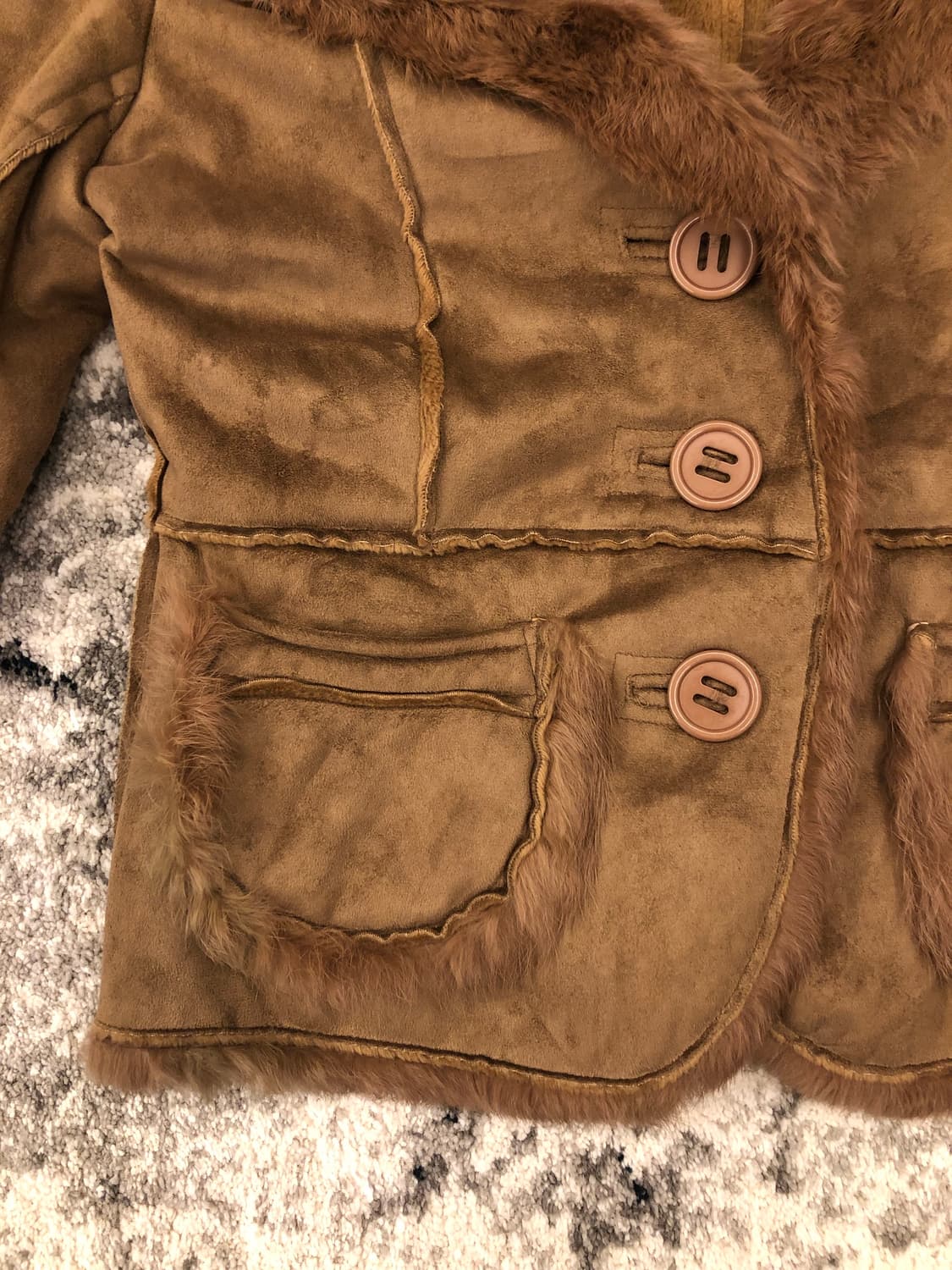 00‘s 브라운 퍼 자켓 상품이미지3