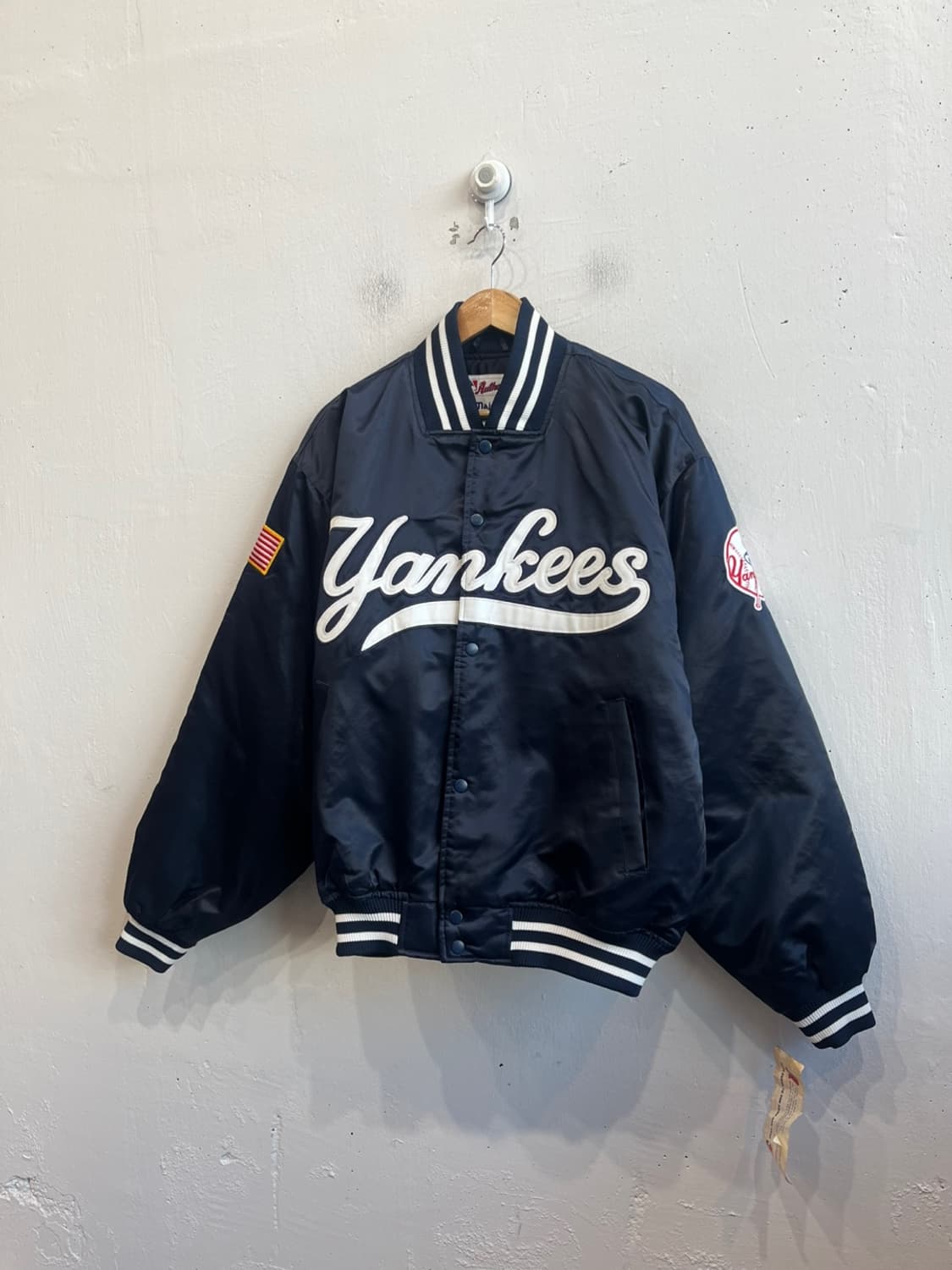 마제스틱 양키즈 스타디움 바시티 자켓 데드스탁 L 상품이미지1