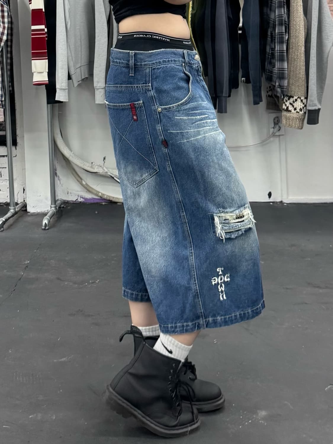 도그타운 스컬패치 데님팬츠 상품이미지3