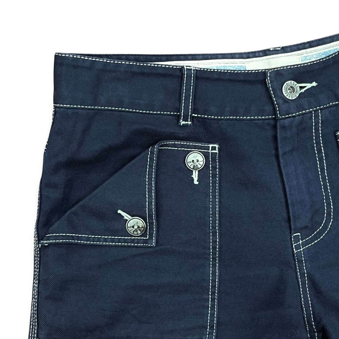 Diesel, Navy Stitch Micro Shorts 상품이미지3