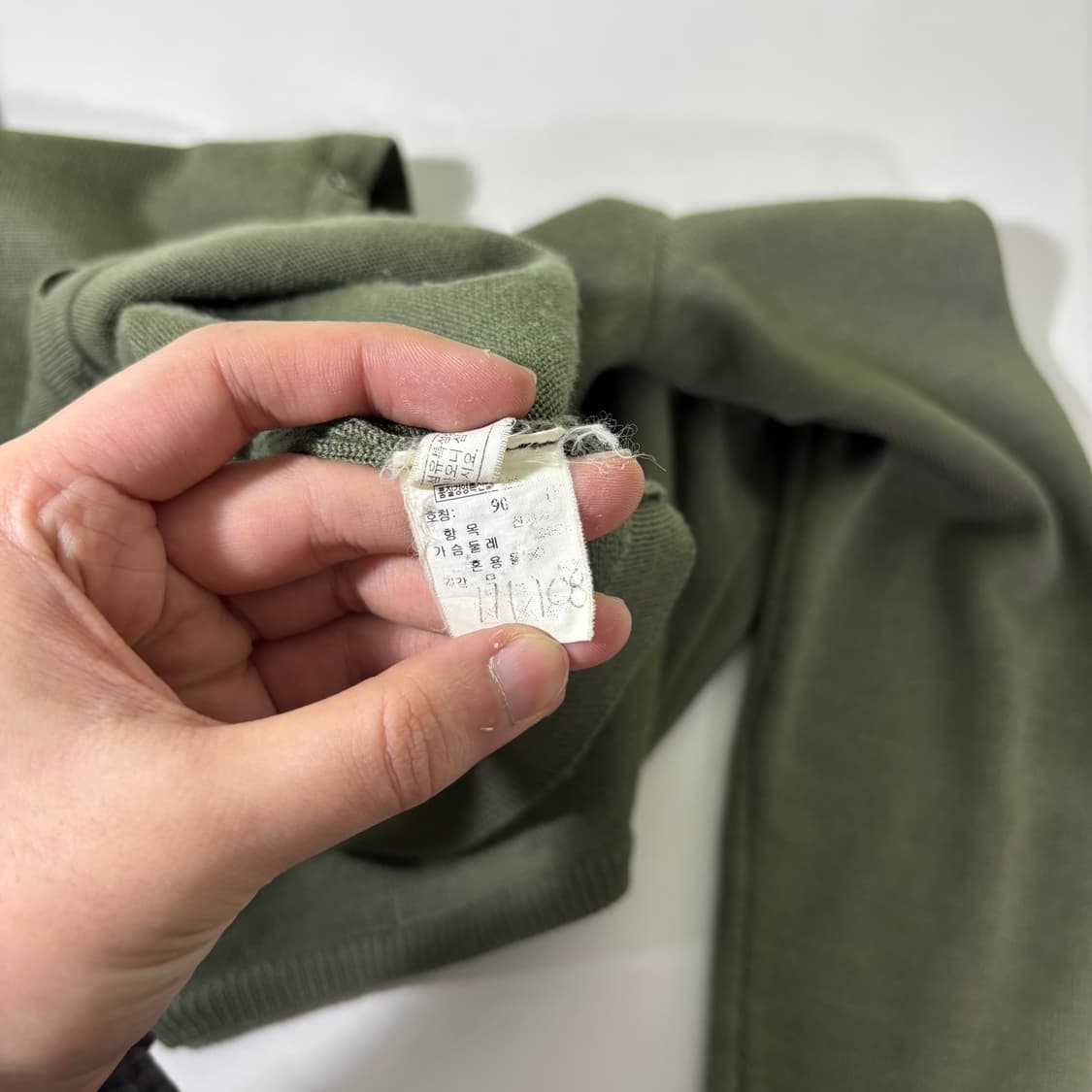 우먼S 시스템 카키 U넥 가디건 상품이미지4