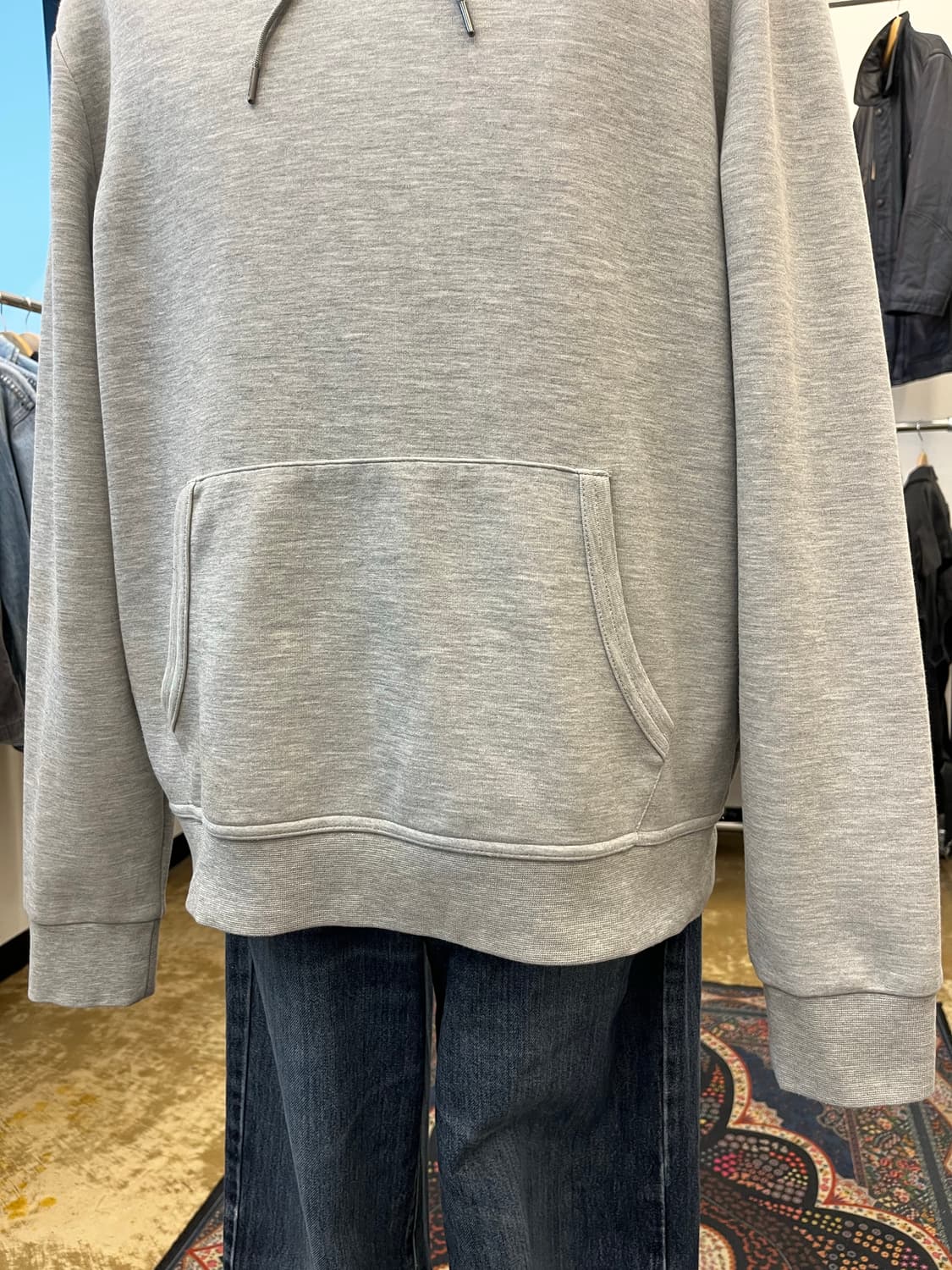 폴로 랄프 로렌 포니 로고 후드티 그레이 상품이미지4