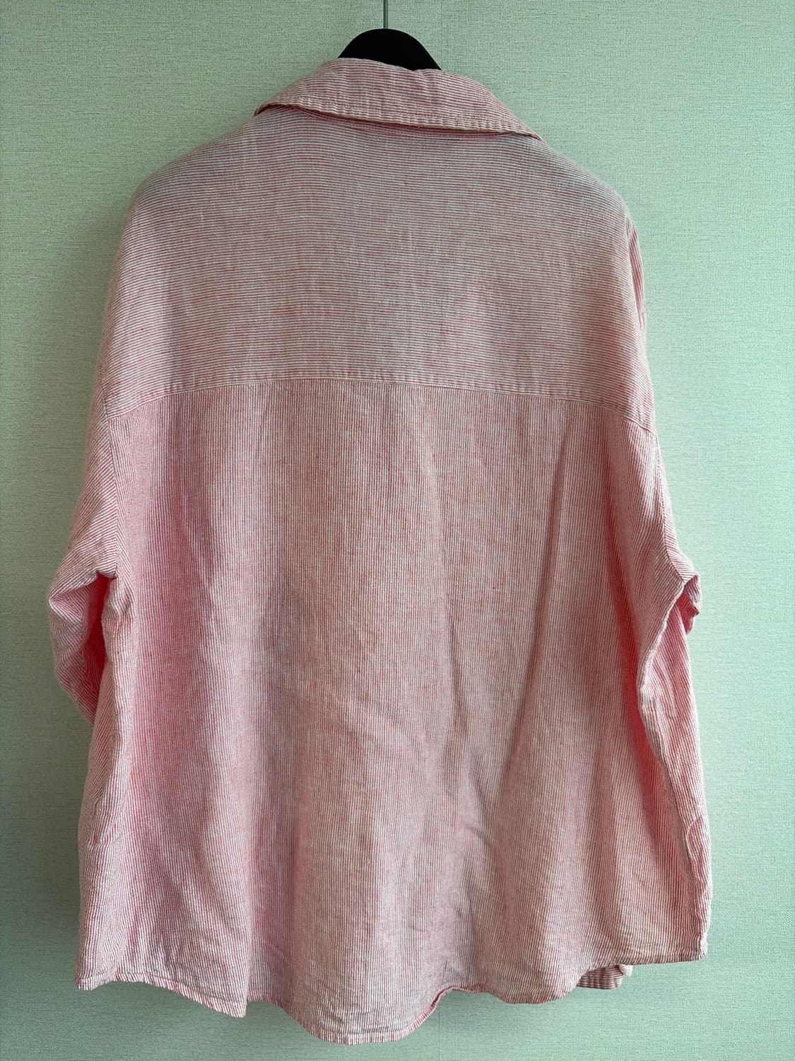 ZARA 린넨 스트라이프 셔츠 EUR M 상품이미지4