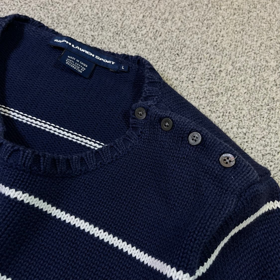 폴로 랄프로렌 스포츠 숄 단추 포니 니트 상품이미지3