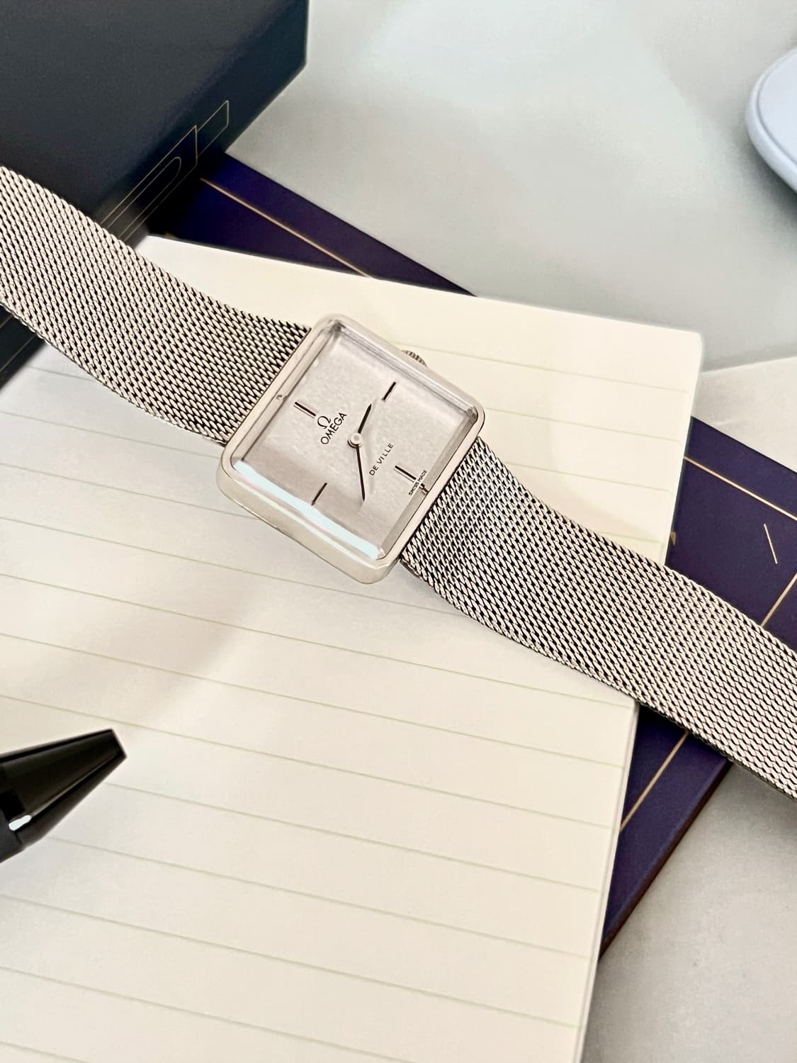 OMEGA 오메가 드빌 화이트골드 수동 시계 상품이미지4