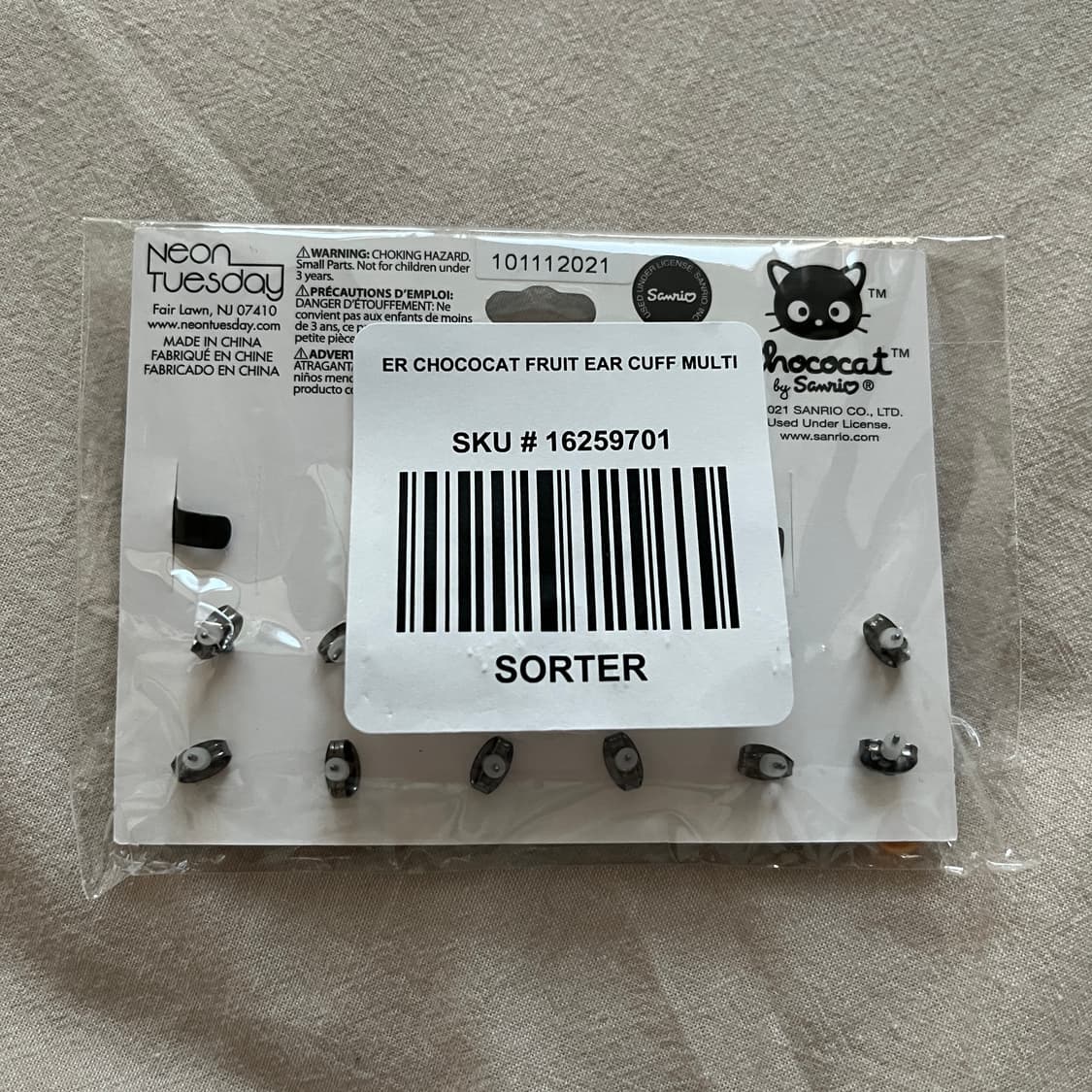 산리오 초코캣 귀걸이 이어커프 세트 상품이미지2