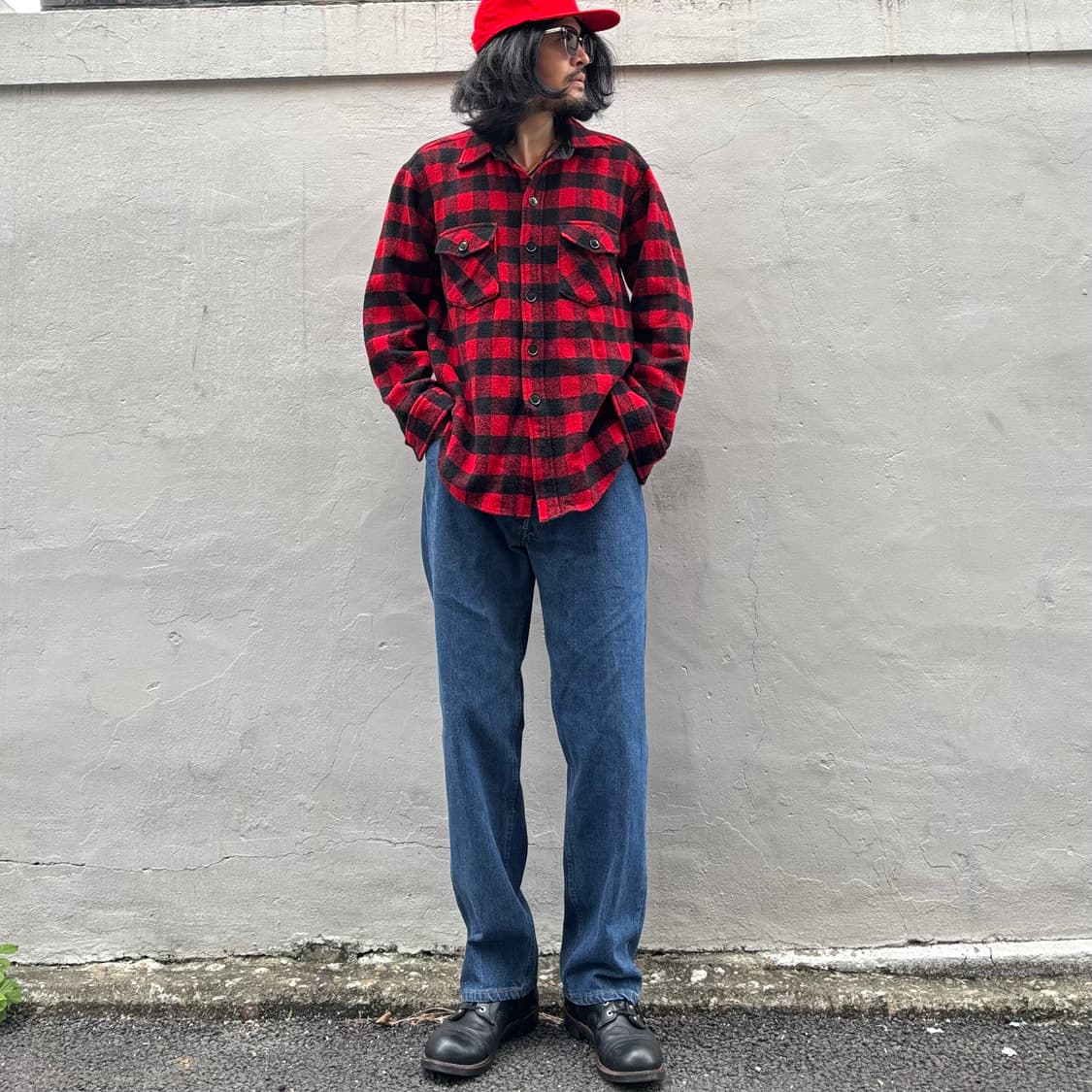 페어쉐인 헤비 울 버팔로 체크 셔츠 상품이미지8