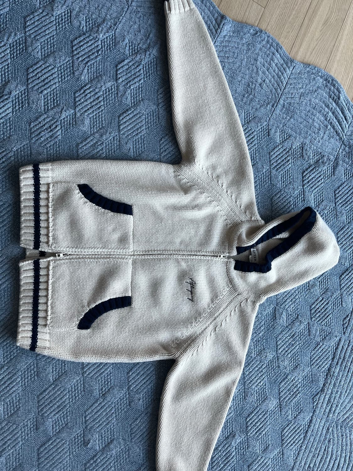 에프터프레이 코위찬 집업 니트 후드 L 상품이미지3