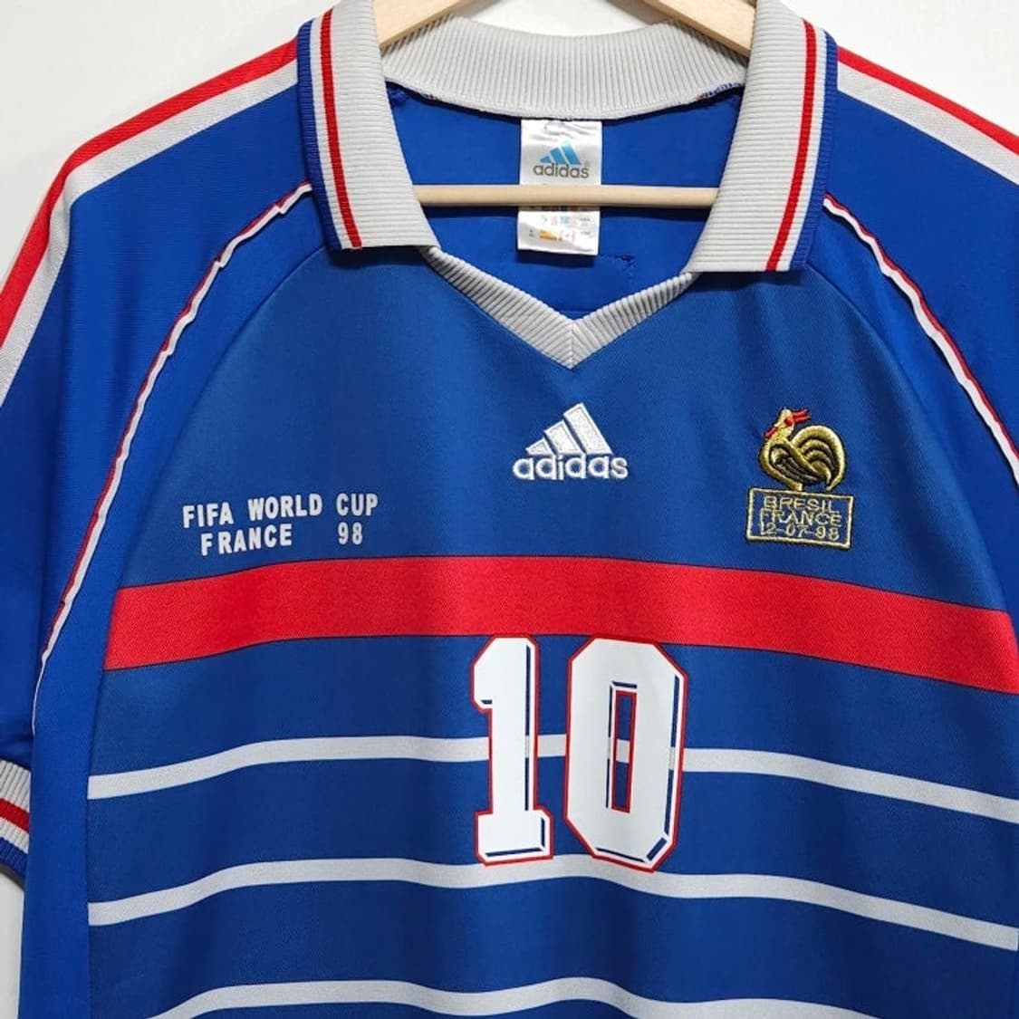 2XL ADIDAS 아디다스 프랑스98 국대 지단10번 반팔유니폼 상품이미지2