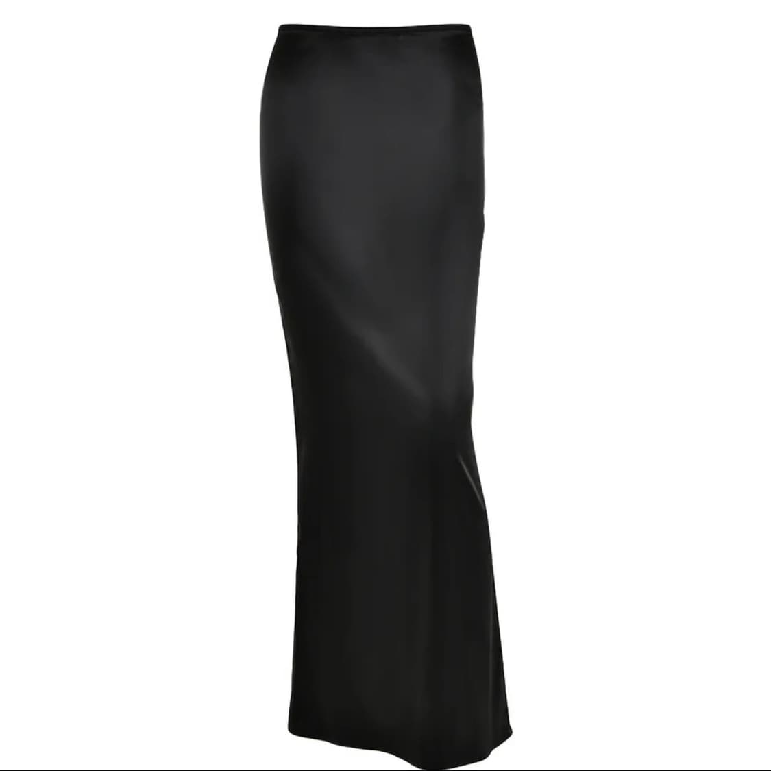 Satin mermaid long skirt - BK 상품이미지4