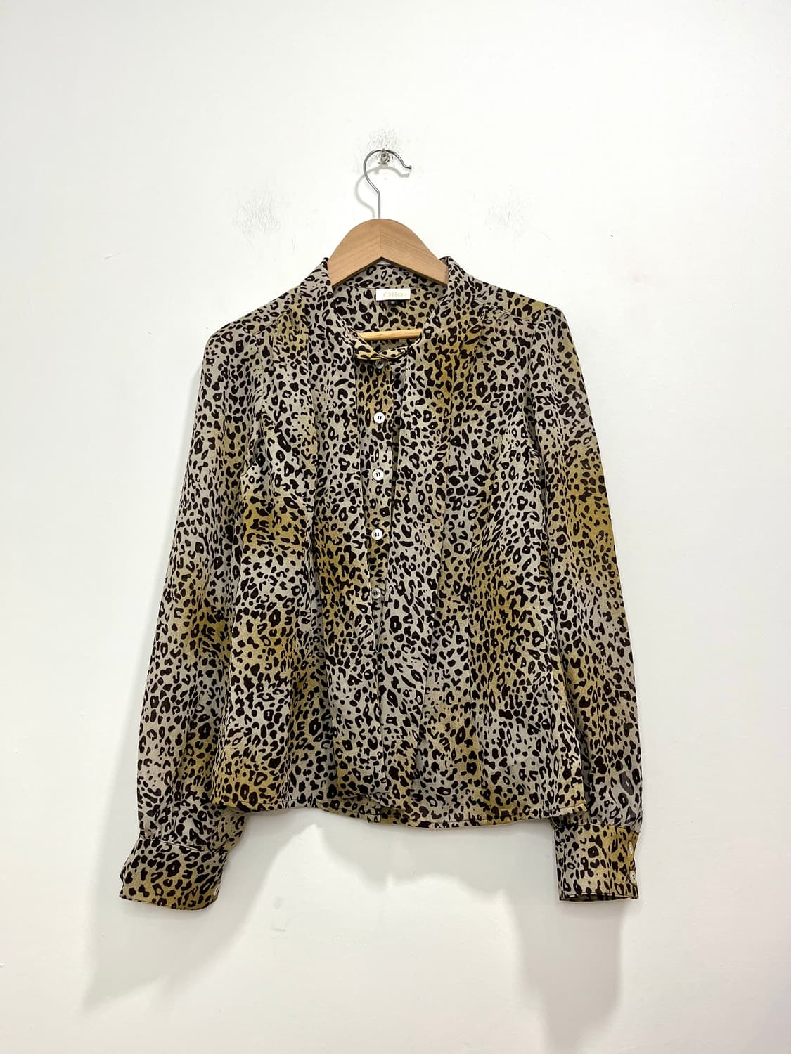 일본 빈티지 갸루 레오파드 셔츠 블라우스 상품이미지1