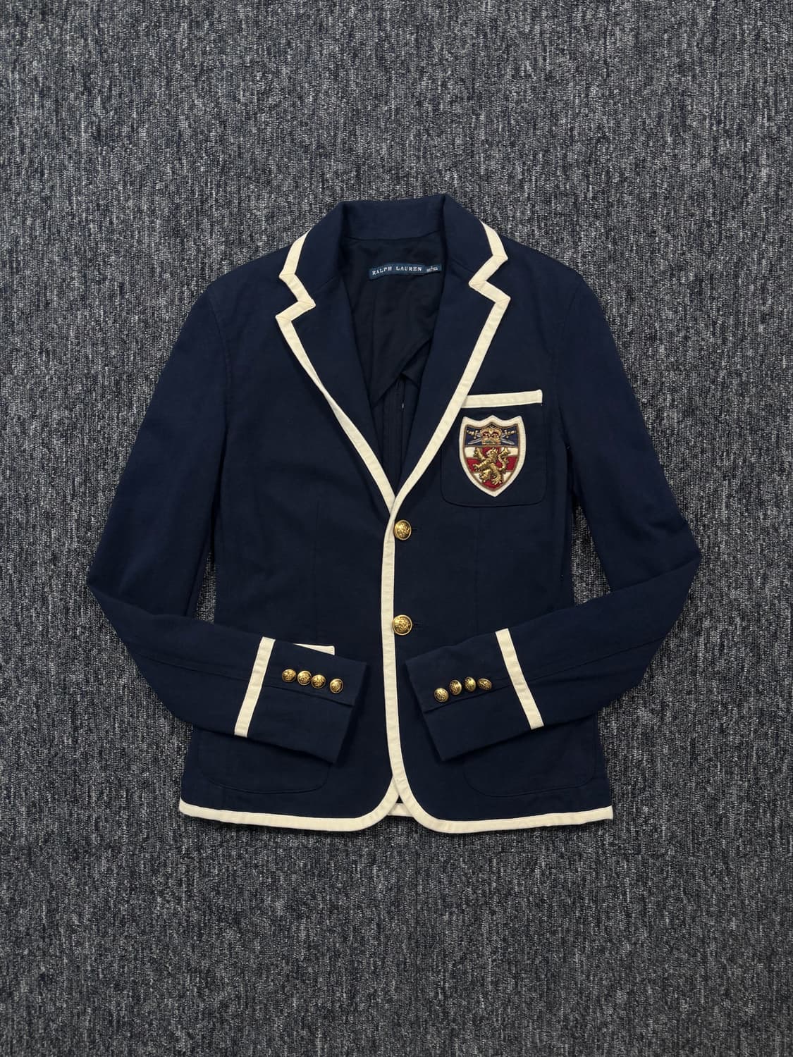 폴로 네이비 엠블럼 와펜 금장 블레이저 상품이미지4