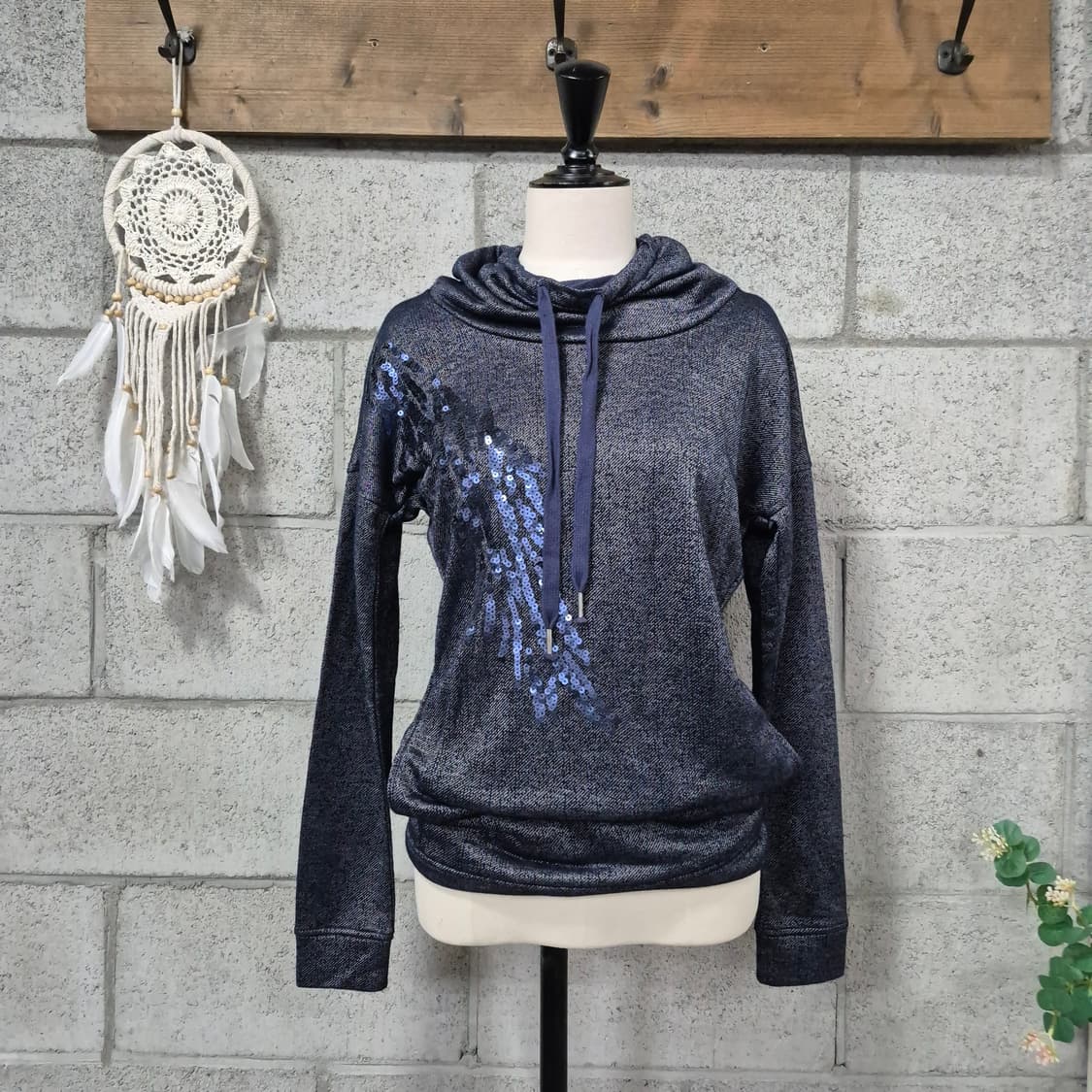 알마니 익스체인지 스팽글 티 상품이미지5