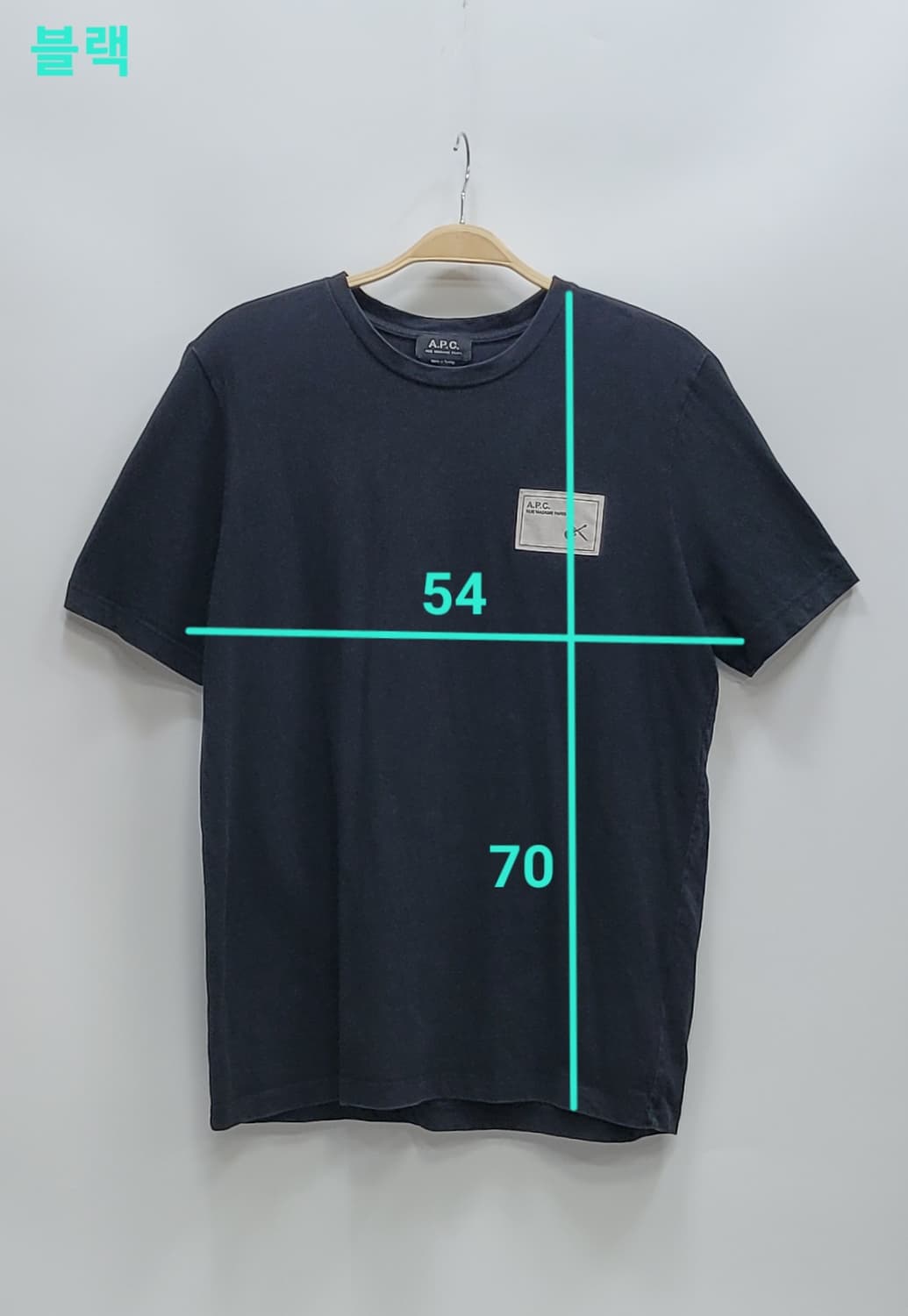 A.P.C. 20SS 아페쎄 뮤지엄 박스 로고 반팔 티셔츠 / 남 L  상품이미지10