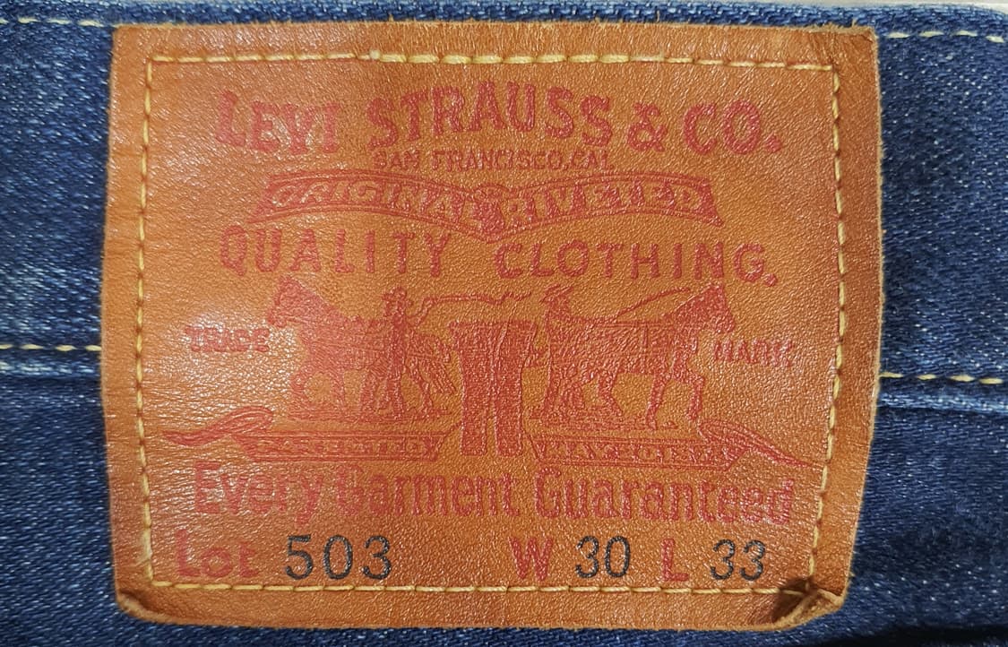 빈티지 리바이스 셀비지 데님팬츠 503 상품이미지3