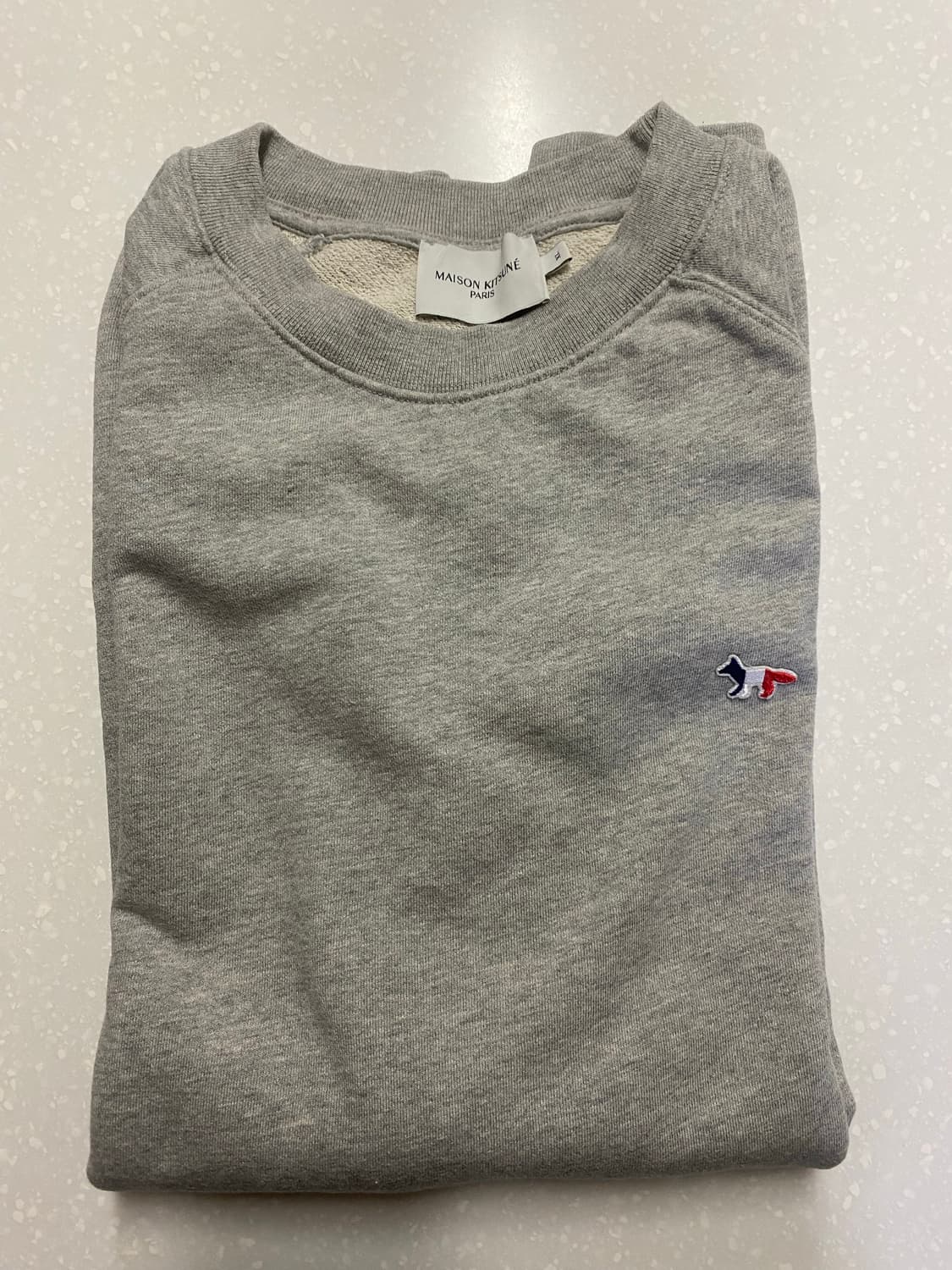 메종 키츠네 트라이컬러 맨투맨 XL 상품이미지2