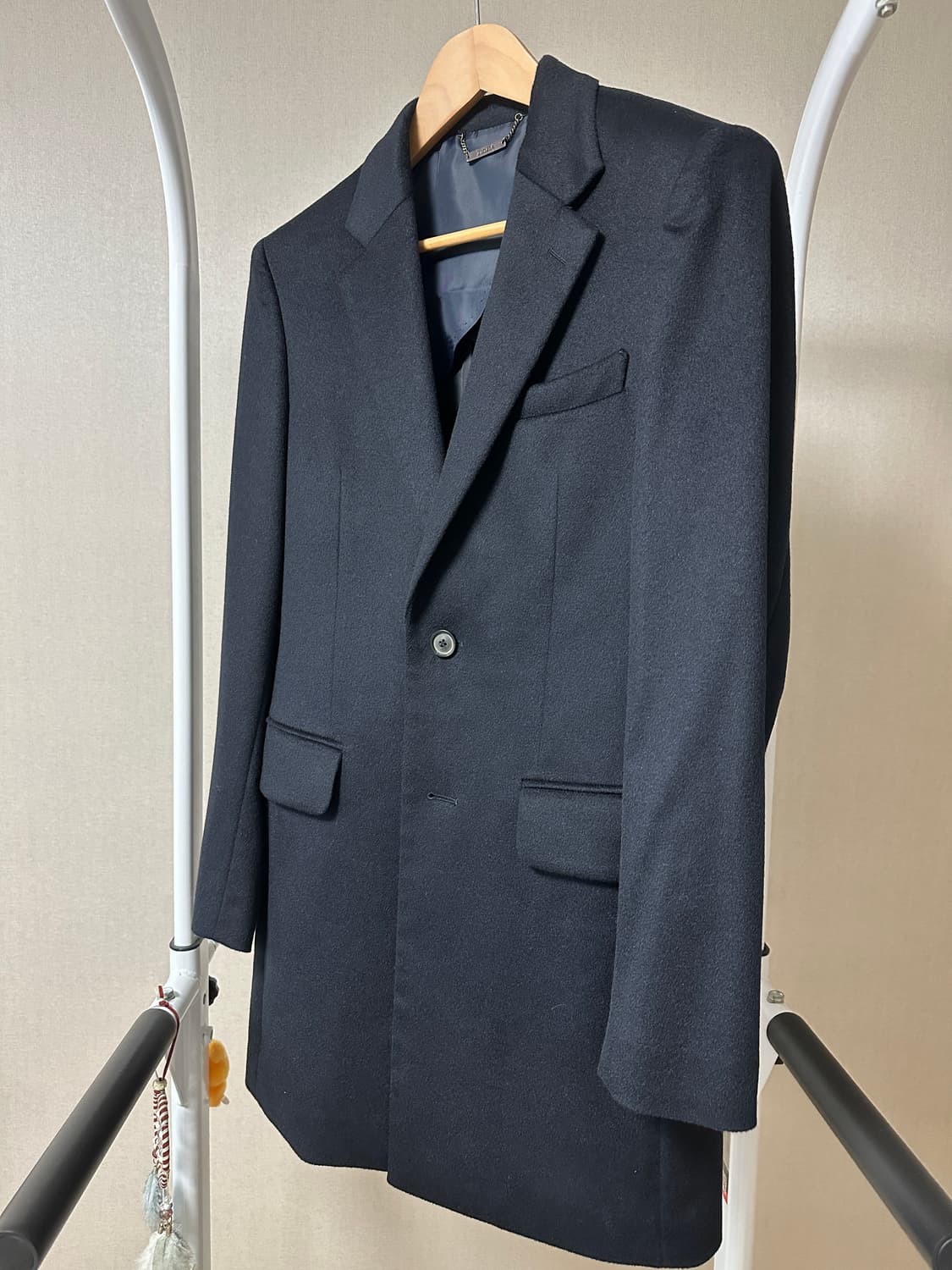 지오지아 캐시미어100 코트 95 다크네이비 상품이미지1